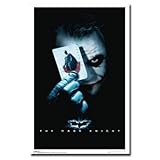 The Dark Knight (Joker with Card) Blacklight Movie Poster Print