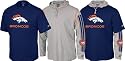 Denver Broncos Youth Long Sleeve Hooded Tee Combo Pack