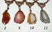 Medium Natural Shaped Agate on Hand-knotted Brown Rope Necklace #9