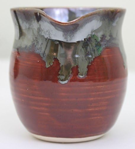 Maple Syrup Pitcher, Gravy Pitcher, or Cream Pitcher, 12 Oz Ceramic Mixed Red