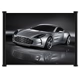 Aston Martin One 77 Exotic Sports Car Fabric Wall Scroll Poster (21x16) Inches