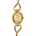 Fontenay - UG2234FB - Montre Femme Ovale - Quartz Analogique - Fond Dor&eacute; - Bracelet M&eacute;tal Dor&eacute;