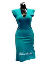 CRAAZED C/O DRESS: Raw Cut Deep V-Neck Dress