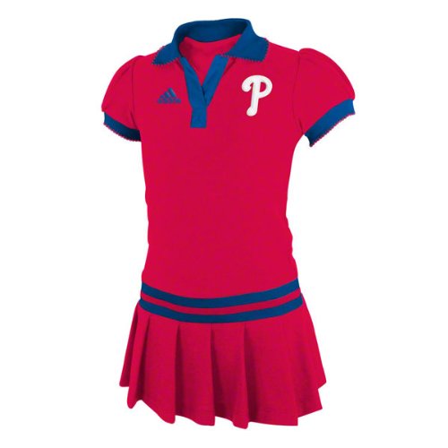 Philadelphia Phillies Girls (4-7) Red Adidas Polo Dress at Amazon.com
