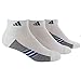 adidas Men's Superlite Stripe Low Cut Socks (3-Pair), White/Granite/Bold Blue, Large