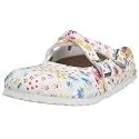 Birkis Clogs ''Dorian'' aus Birko-Flor in magic flower white mit schmalem Fussbett