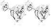 Sterling Silver 8mm Round Cubic Zirconia Stud Earrings