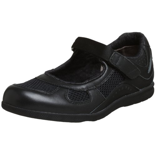 Drew Shoe Women's Delite Mary Jane,Black Calf/Mesh,8 WW US