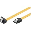 Wentronic HDD S-ATA Kabel 1,5GBs/3GBs/6GBs (S-ATA L-Type auf L-Type 90) 0,7m gelb