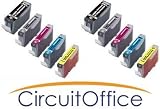 10 PK Canon Compatible PGI-5BK, CLI-8BK, CLI-8C, CLI-8M, and CLI-8Y for Canon PIXMA MX850