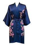 Old Shanghai Women's Silk Kimono- Handpainted (Short) Old Shanghai Women's Silk Kimono- Handpainted (Short)