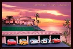 Justification For Higher Education - Poster: Sports Cars (Size: 36'' x 24'')