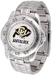 Colorado Golden Buffaloes Suntime Mens Sports Watch w/ Steel Band - NCAA College Athletics