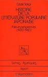 Histoire de la litte�rature populaire...