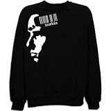 Sweatshirt Black  Zambia - Barcode Abstract  Country