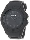 Breda Mens 9300-Black Dylan Modern Monochromatic Black Lifestyle Watch