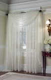 Platinum Voile High Twist Sheer Window Curtain Panel
