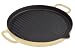 Chasseur Cast Iron Round Grillpan, Cream, 24 cm