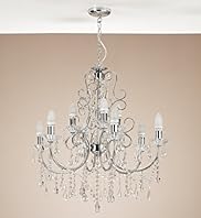 9 Light Chrome Chandelier