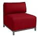Copenhagen Titanium Chair - Microsuede Scarlet