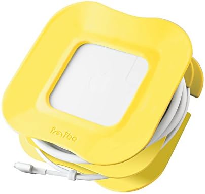 Yellow Cable Organizer Tidy Cord Wrap for 13" Macbook Pro 60W Magsafe Power Adapter