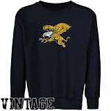 NCAA Canisius College Golden Griffins Youth Navy Blue Distressed Logo Vintage Crew Neck Fleece Sweatshirt