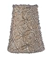 Ivory Lace Diamond Sconce Shade