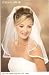 1 Layer Shoulder Length Veil w/ Ribbon Edge