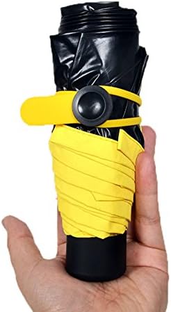 Travel Umbrella Compact Umbrella Black with Double Canopy Portable and Lightweight for Outdoor