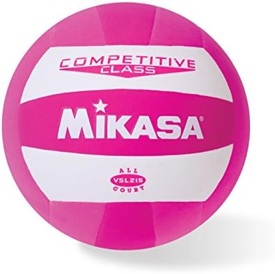 Mikasa VSL215PNK Volleyball Synthetic Leather Indoor/Outdoor Think Pink