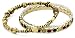 Lucky Brand "Boho Baroque" Silver and Gold-Tone Set Stone Bangle Bracelet Lucky Brand "Boho Baroque" Silver and Gold-Tone Set Stone Bangle Bracelet