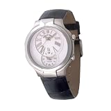 Philip Stein Teslar Round Ladies Black Alligator Strap White Dial Dual Time Watch 6-CW-ABS by Philip Stein