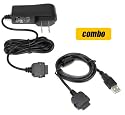 Bargaincell- Accessory Bundle Kit for Microsoft Zune Mp3 Music Player -Home Wall Travel Ac Charger + 2.0 Sync and Charger USB Data Cable