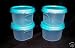 Tupperware Modular Mates #1 Set of 4 Snack Cups Aqua