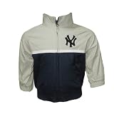 MLB New York Yankees Baby / Infant Athletic Zip-Up Coat / Jacket with Embroidered Logo - Grey & Blue (Size: 18)