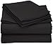 Clara Clark Premier 1800 Series 3-Piece Duvet Cover, Queen, Black
