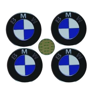 4 BMW Genuine OEM Wheel Center Cap Emblem Decal Sticker 70mm
