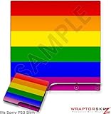 Sony PS3 Slim Skin - Rainbow Stripes