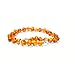 The Art of Cure Baltic Amber bracelet 10 Inch - Silver Lobster Clasp (Cinnamon) - Anti-inflammatory ...