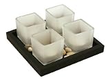 Decorative Candles & Holders Set With Wooden Stand YD11B