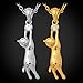 U7 Girl's Kitty Cat Pendant Rinestone Yellow Gold Plated Pendant Necklace for Women