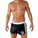 Mens Black and White Dazzle Athletic Workout Short Exclusive GM Collection by Gary Majdell Sport Size Large