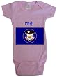 UTAH FLAG - Flag-Series - White, Blue or Pink Onesie / Baby T-shirt