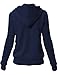 Luna Flower Women's Basic Kangagoo Pocket Thin Hoodie Jackets