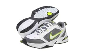 New Nike Men's Air Monarch IV Cross Trainer White/Grey 8.5