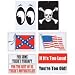 Diamond Plate 6pc Sign Set Durable Polypropylene Each Sign Measures 12 X 8-1/2 Inch
