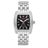 MICHELE Urban Diamond Black Diamond Dial Stainless Steel Bracelet by Michele