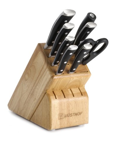 Wusthof Classic Ikon 9-Piece Block Set, Black
