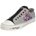 Ed Hardy LR Lovekill Leinensneaker, grau