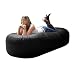 6ft Sofa BLACK Faux Leather Classic Image